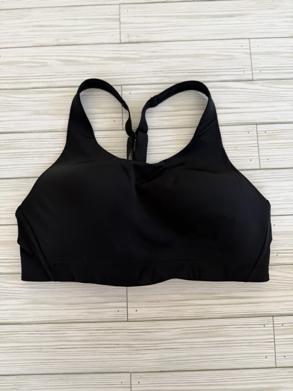 Athleta Black Racerback Sports Bra - Picture 2 of 4